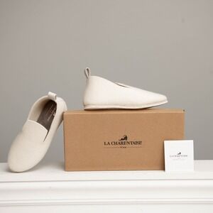 LA CHARENTAISE Natural Wool Felt Slippers NEW Minimalist CottageCore Sustainable